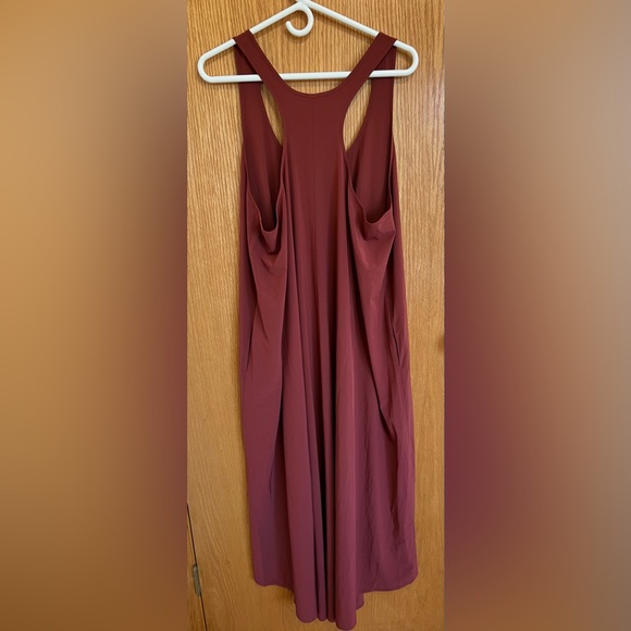Athleta Sleeveless Travel Maxi Dress Size XL Maroon - Picture 4 of 10